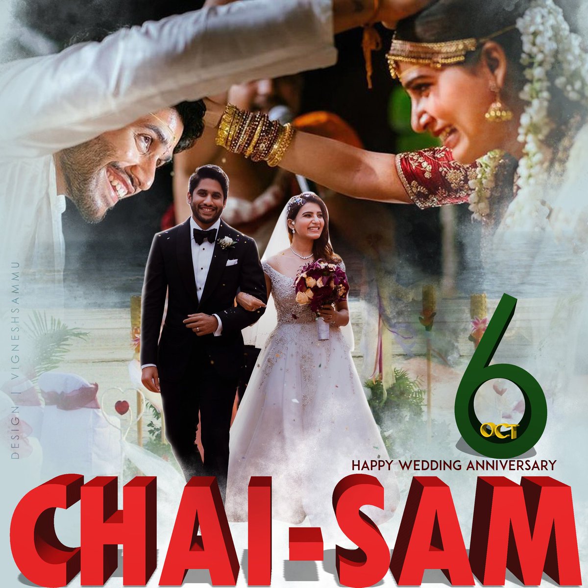 VigneshSammu's tweet photo. Here Its A Common Dp For #1YrForChaySamWeddingAnniversary ❤❤ They are magical 😘😘#ExCtly @Samanthaprabhu2 @chay_akkineni #ChaySam #ChaySam4 #SamanthaAkkineni https://t.co/FiAstG0hP1