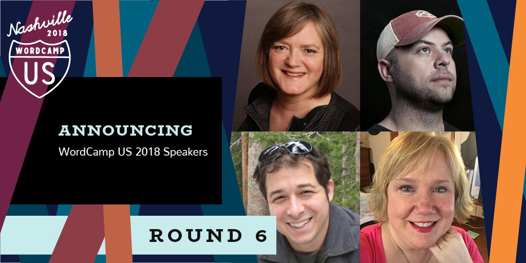 WordCampUS's tweet image. We&apos;re excited to announce our sixth round of #WCUS speakers. Welcome to the lineup @RianRietveld, @chriscoyier, @kellymccausey, and @asmartbear! ow.ly/d2eV30m7kM2 #WordPress #WordCamp