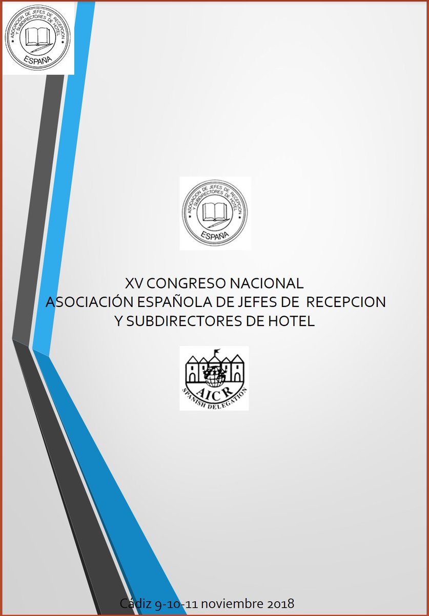 nuria55814068's tweet photo. @aicr_spain Ya tenemos el programa del XV Congreso de la Asociación de jefes de Recepción.  Quedan pocas plazas. Anímate! https://t.co/kOr2XuArNT