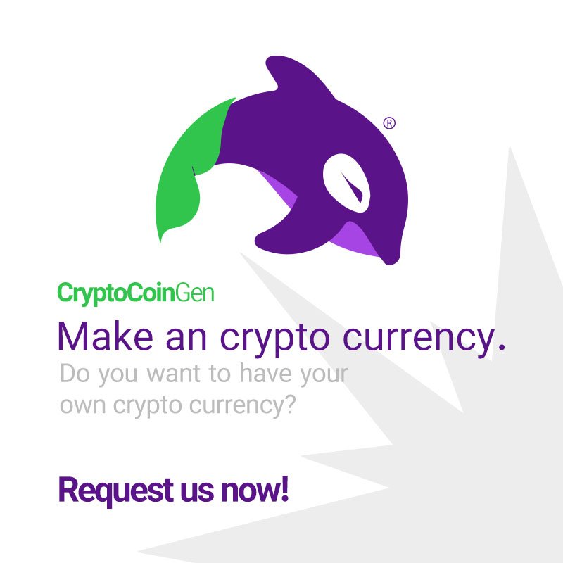 Make an crypto currency.
Do you want to have your own crypto currency?
Request us now!

Price =  1 .5 ETH + 1.5 % of your token