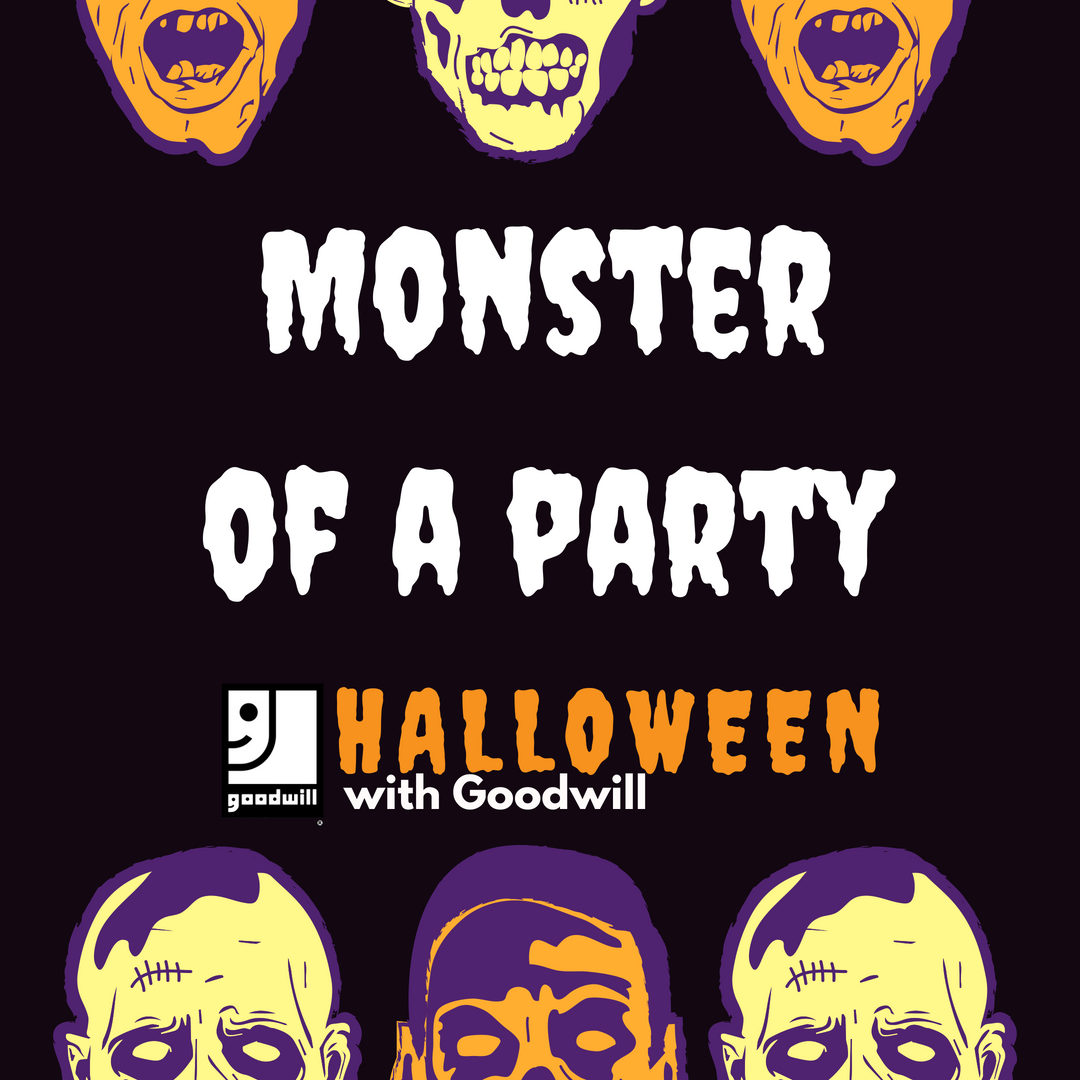 Throw a Monster of a Party by shopping #HalloweenWithGoodwill