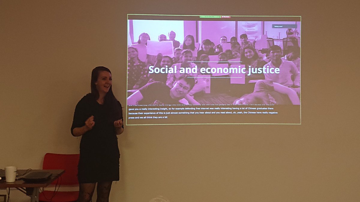 Amy_Lynch's tweet photo. At ThoughtWorks University, you are part of a cohort of people from all over the world so it's interesting to learn about the experiences of global people when it comes to social & economic justice #whythoughtworks https://t.co/HKxviovJ46