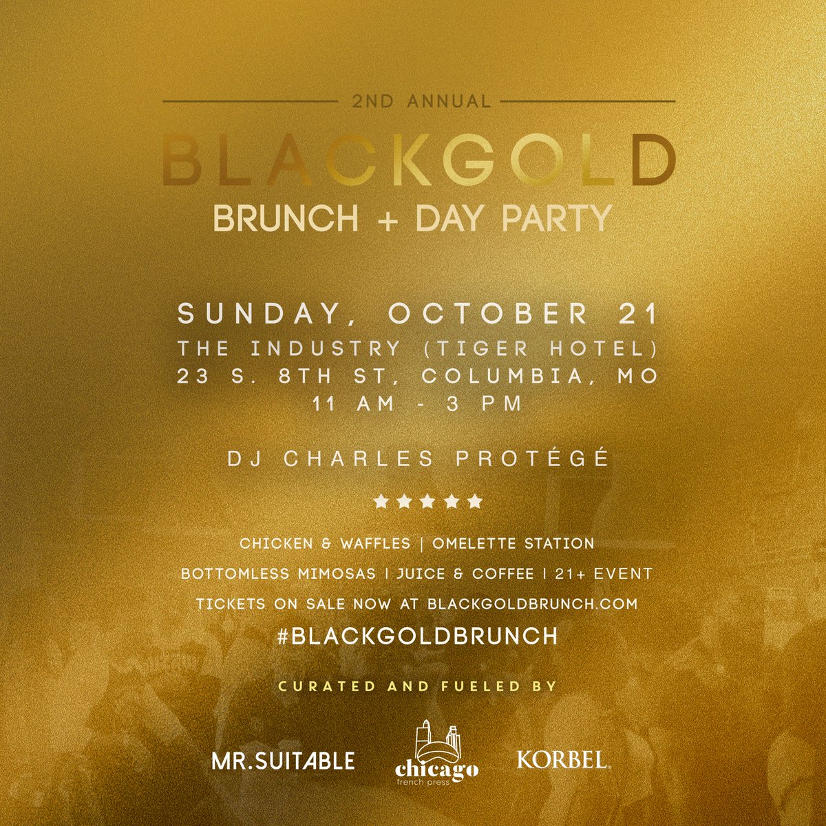 NOIRMIZZOU's tweet photo. MIZZOU ALUMNI
HOMECOMING LINE-UP:

Friday, Oct. 19
#GRATISMIZZOU
🎟 FREE RSVP: https://t.co/UkPhdC3Zij

Saturday, Oct. 20
#NOIRMIZZOU
🎟: https://t.co/tm1Tmf66eI

Sunday, Oct. 21 
#BLACKGOLDBRUNCH
🎟: https://t.co/FwBIF0ewUM https://t.co/PAqmVjWzDS