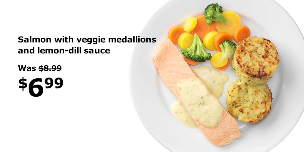 IKEA Canada on Twitter: "Celebrate #NationalSalmonDay now through October 12 with our salmon dish at $6.99 (reg $8.99). All salmon sold at IKEA is responsibly and certified. https://t.co/LRq6Pf4GL3" / Twitter