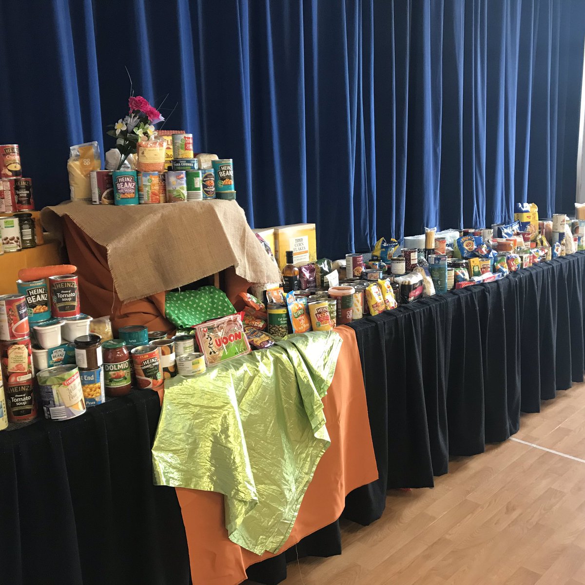 Wonderful harvest celebration in school this morning.