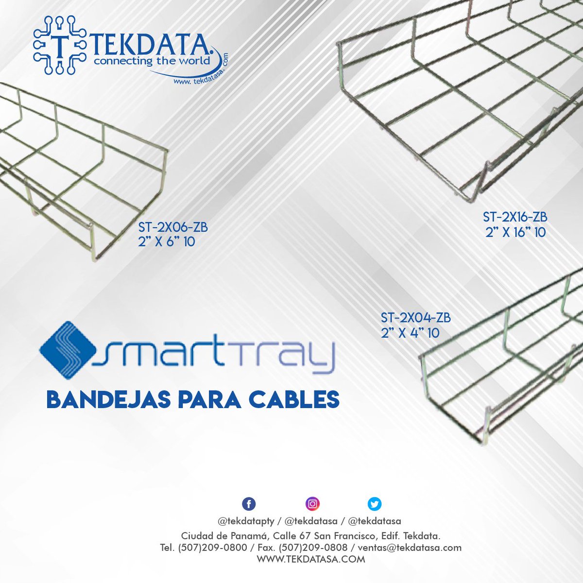 Tekdatasa's tweet photo. Lo mejor en rejillas para cableado estructurado!
📲209-0800
📩ventas@tekdatasa.com https://t.co/V6jbycRFVu