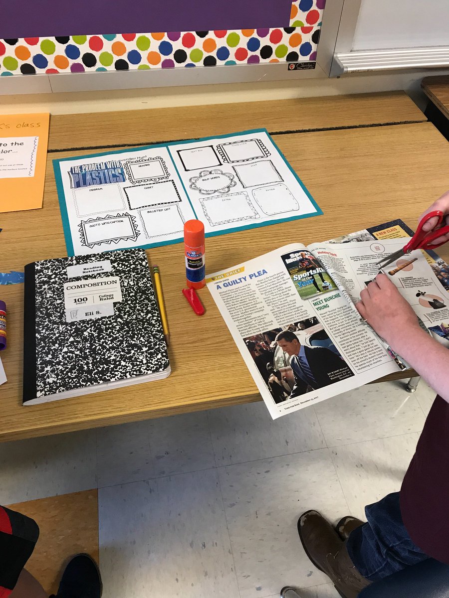 nstraywick's tweet photo. We're going on a scavenger hunt! We're going to catch some TEXT FEATURES! @PorterRidgeESNC @cllawren https://t.co/VL31meEYDS