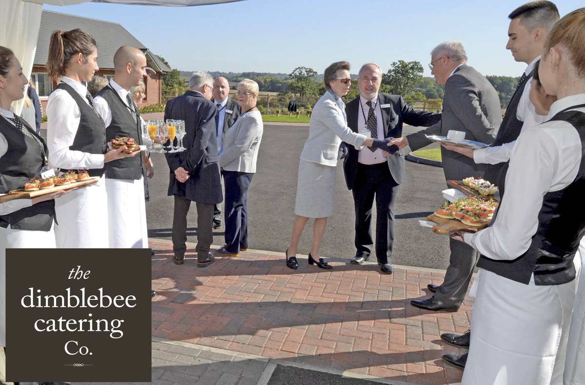 @dimblebeecaters Deliver Expert Hospitality Services for HRH Princess Anne Visit. "An Event Managers dream - on time, lovely food &amp; professional non-intrusive service throughout. Thank you!"#eventmanager #catering #vip #hospitality #weddings #events #viphospitality #RoyalWedding
