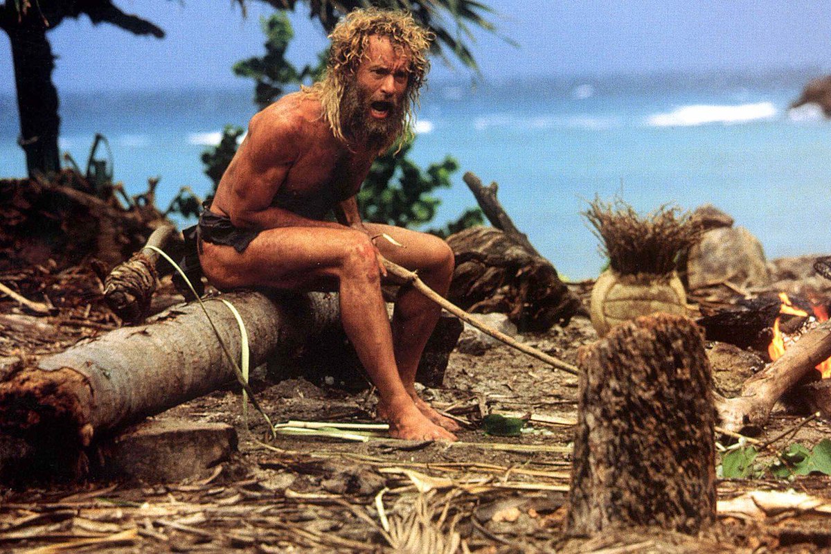 - Asla umudumu kaybetmek ve hayata küsmek gibi bir durumum olmadı. Çünkü ertesi gün güneşin yine doğacağını biliyordum.

Cast Away (2000) / Robert Zemeckis