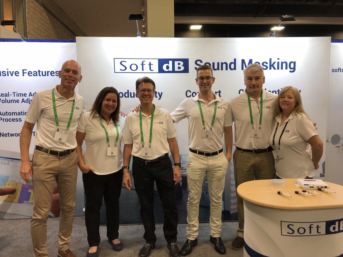 Last day of <a href="/IFMA/">IFMA</a> in Charlotte!  Stop by booth #1300 to learn about the best Sound Masking Technology for your office. The Soft dB team is waiting for you! #IFMA #facilitiesmanagement #facilities #soundmasking
