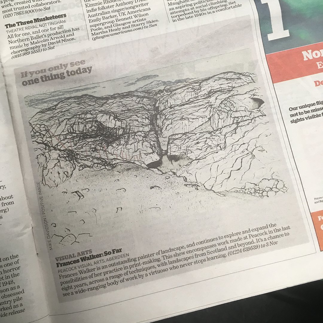 peacock_theworm's tweet photo. If you see one thing in Aberdeen tomorrow why not make it our latest exhibition in W OR M - Frances Walker: ... So Far
The @theipaper was kind enough to make it their pick of the day on Thursday. We are open on Saturday 10am-5pm.
#art #aberdeen #peacockvisualarts #franceswalker https://t.co/Vx2USgblI5