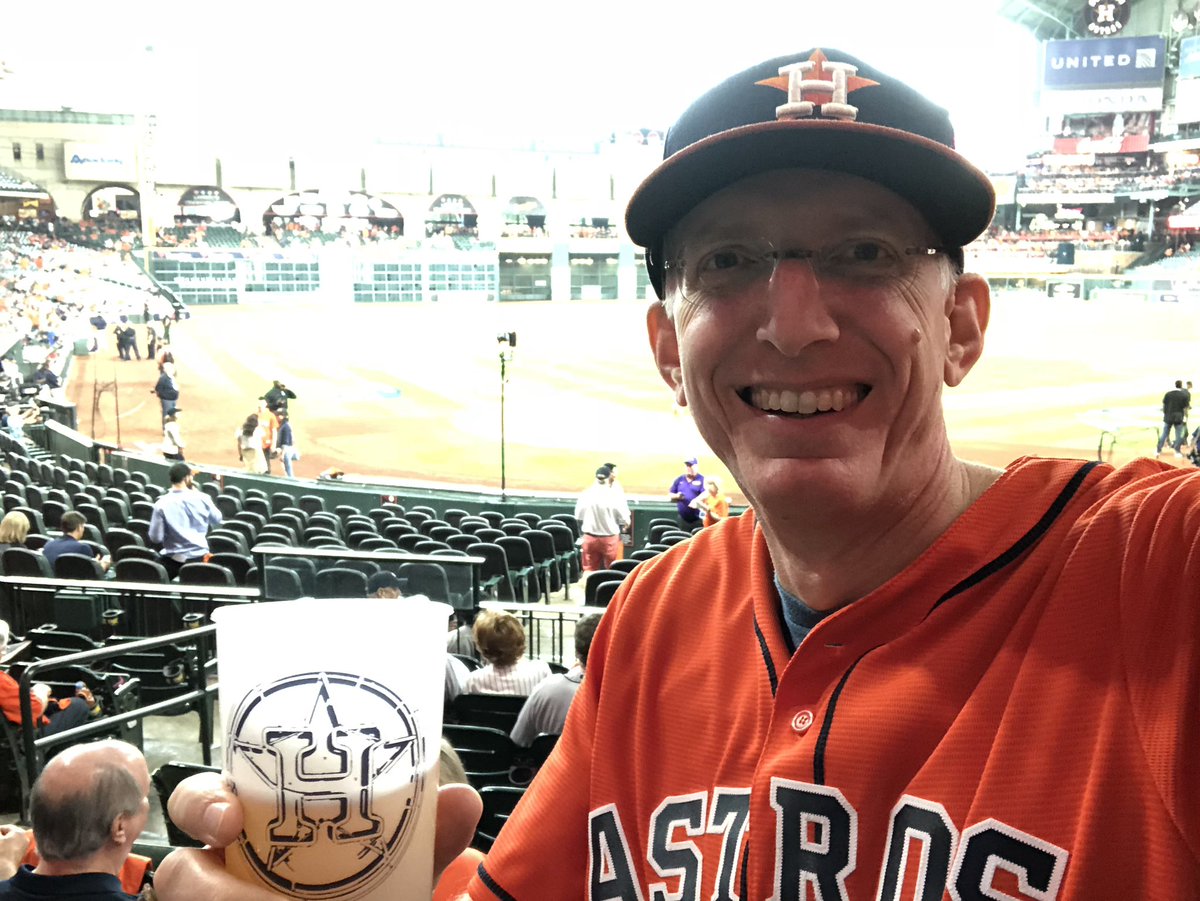 I’m busy at work. Made sure taps were flowing properly at Minute Maid. Now doing QC on some <a href="/SaintArnold/">Saint Arnold Brewing Company</a> Orange Show. Go ‘Stros!!!!