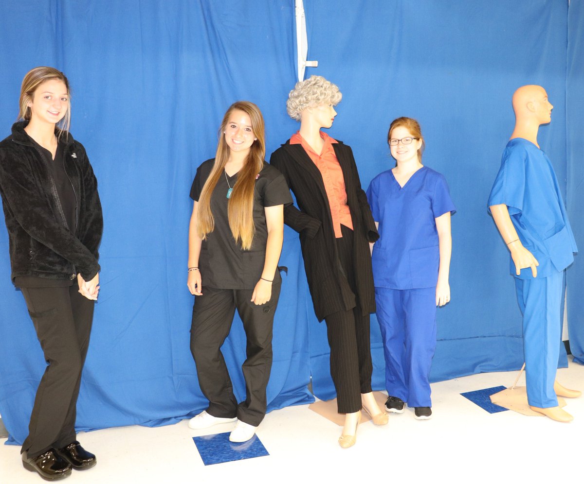 dmtcsc's tweet photo. Mrs. Wilhelm’s Health Science I students have been working on a Dress for Success display. This is part of the soft skills unit where they are learning about the professional qualities of being a health care worker.#DMTC50Strong #DMTCHealthScience #MrsWilhelm https://t.co/Oh72temheW
