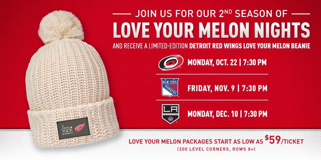 love your melon red wings hat