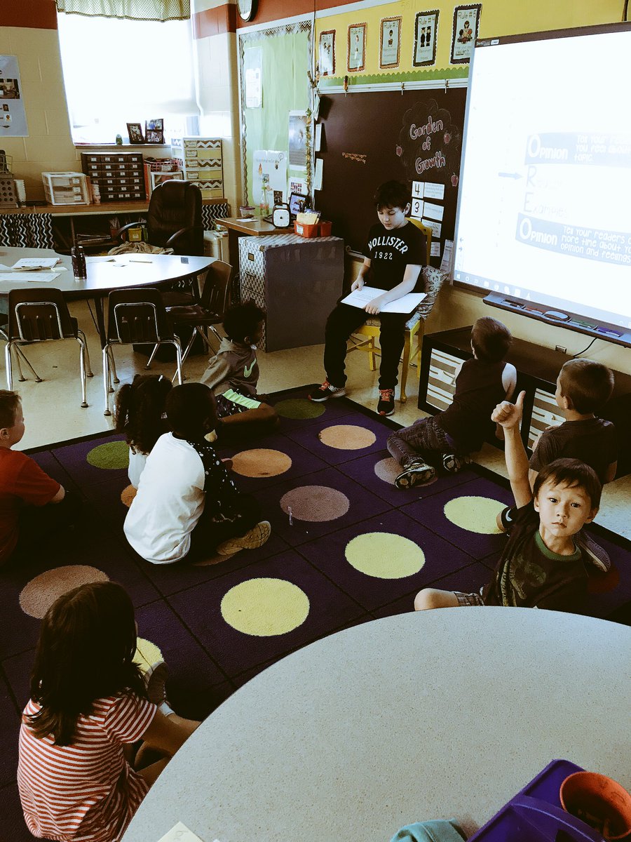 Loved having an old student come in and read to the class today! He did such a great job!