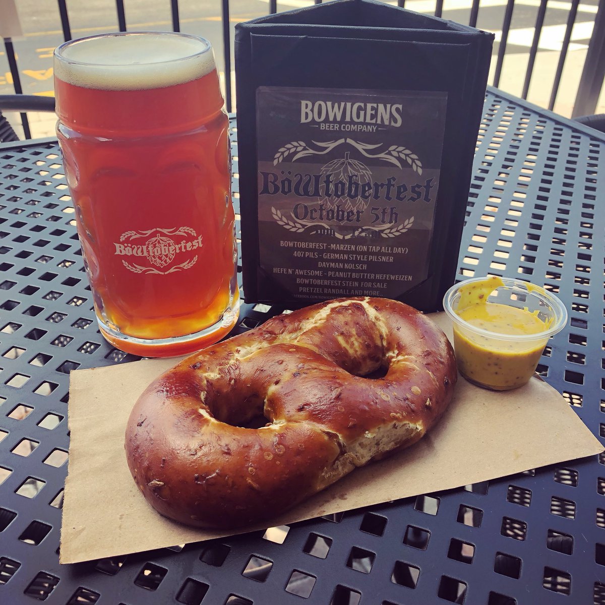 BöWTOBERFEST -Marzen is ON TAP NOW! We’re also serving delicious spent grain pretzels from Old Hearth Bread Company and Marzen Mustard for dipping made by Colorado Fondue Company #beermustard #supportlocalbusiness #pretzels #germanbeer