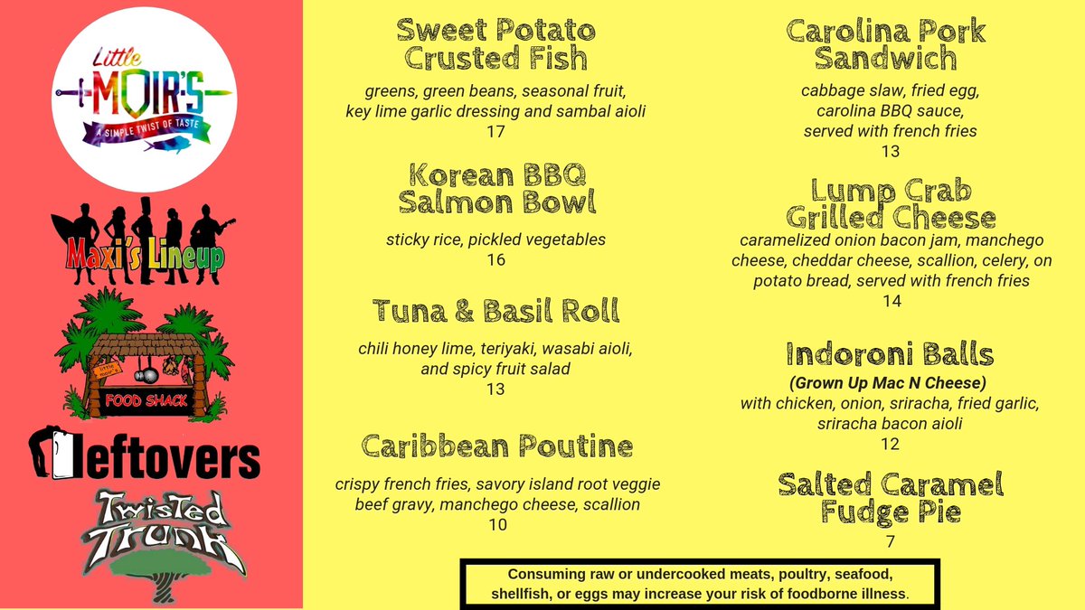 Littlemoirs's tweet photo. Swing by Twisted Trunk tonight for a bite to eat with Little Moir’s Food Trailer! We’ll be there from 5-9ish. Come have a beer and dinner or grab a bite Togo on your way home! https://t.co/KL4aGqSG2E