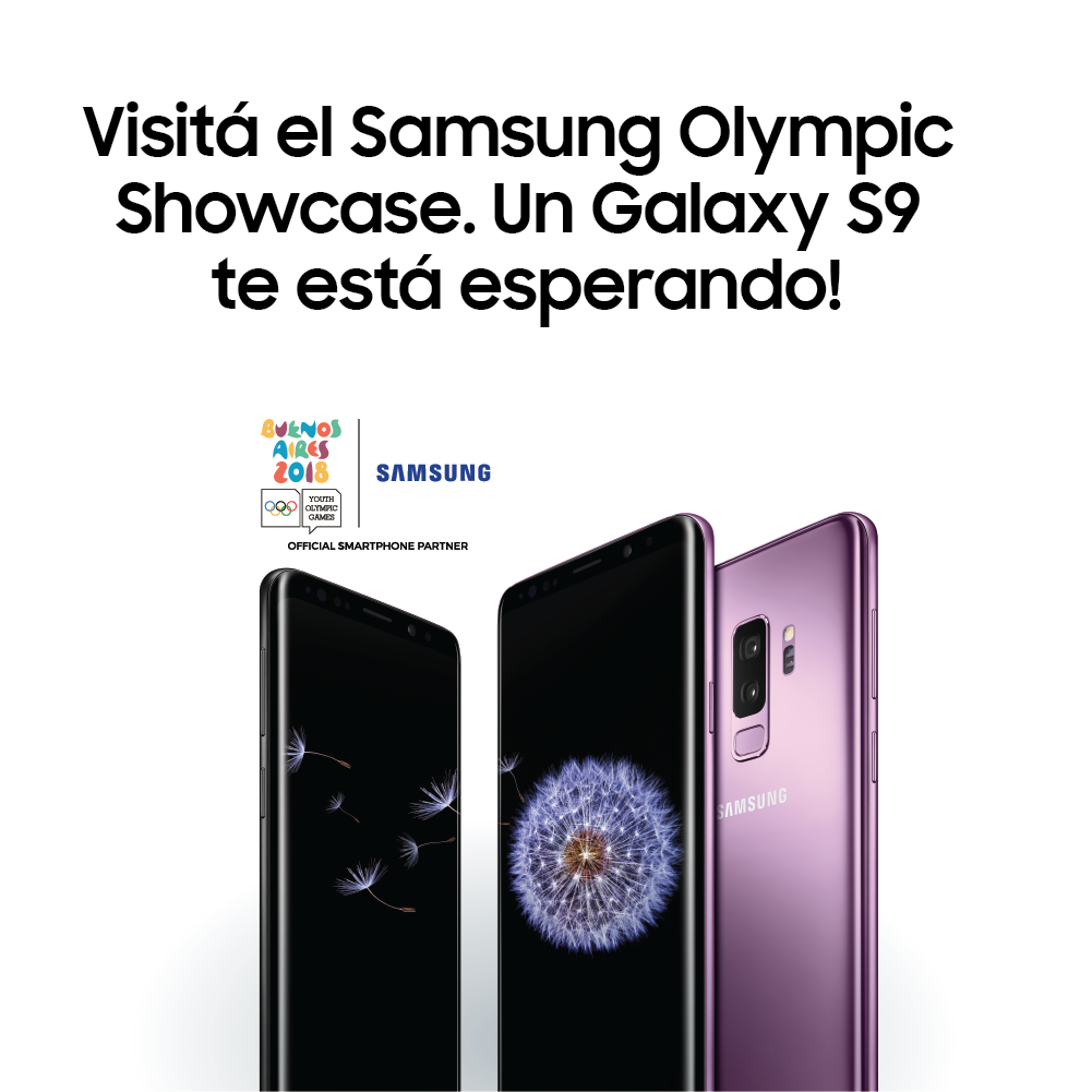 SamsungArg's tweet photo. Disfrutá de las distintas experiencias en el Samsung Showcase en los JJOO. Además, ¡participá por un #GalaxyS9 y más!
Pq. Olímpico de la Juventud - 7 al 18 Oct de 9 a 18 hs. Abasto Shopping - 6 al 18 Oct de 10 a 22 hs #HaceLoImposible #SamsungShowCase #JuegosOlímpicosDeLaJuventud https://t.co/cO6GH8PisZ