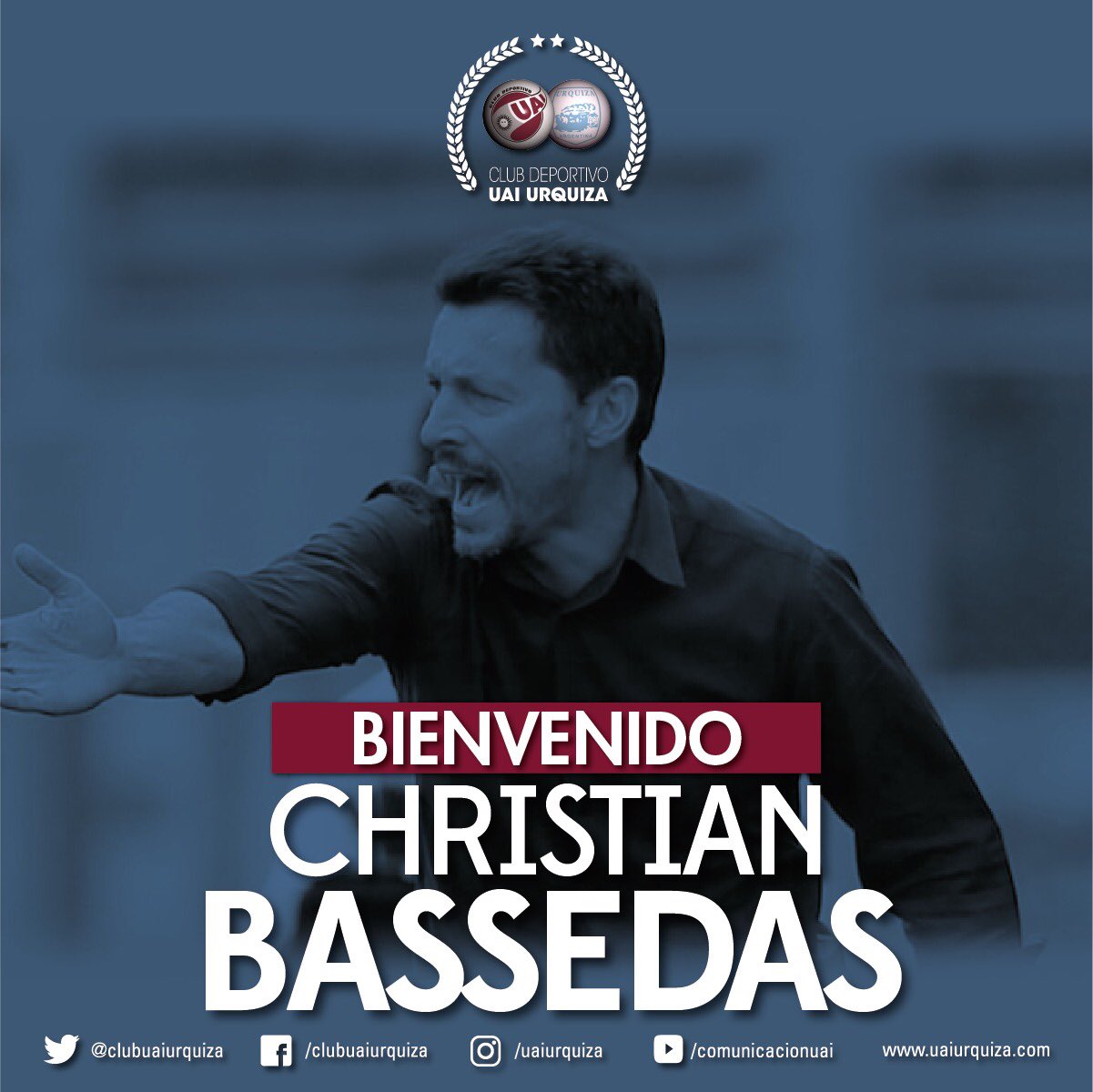 UAI Urquiza on X: [FÚTBOL PROFESIONAL] ⚽️🚂 Christian Bassedas es el nuevo  DT del Club Deportivo UAI Urquiza. ¡Bienvenido, Christian!   / X