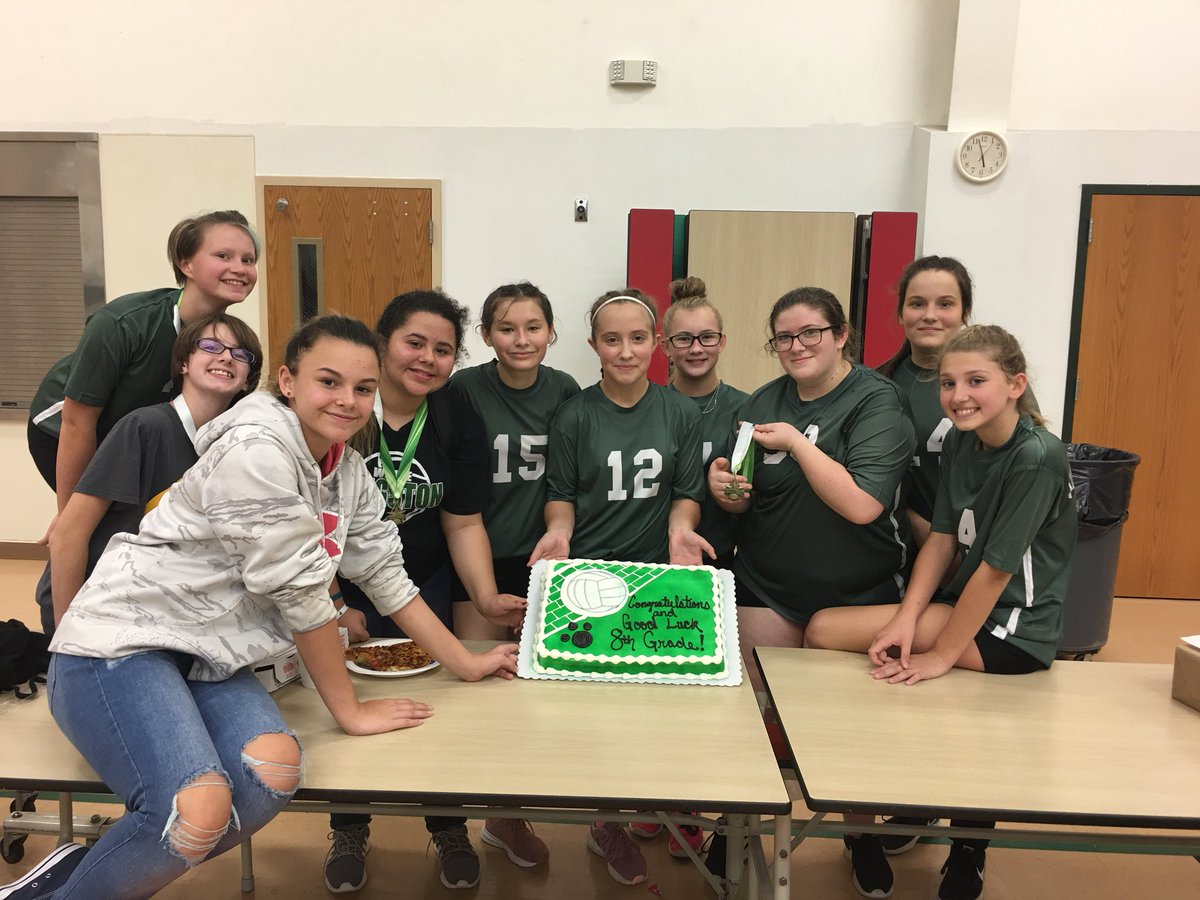 8th graders getting ready for some cake after their game! #inspirepride #kingstonK14PRIDE