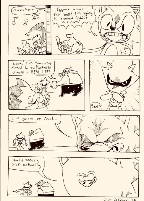 Super rad sonic parody comic 