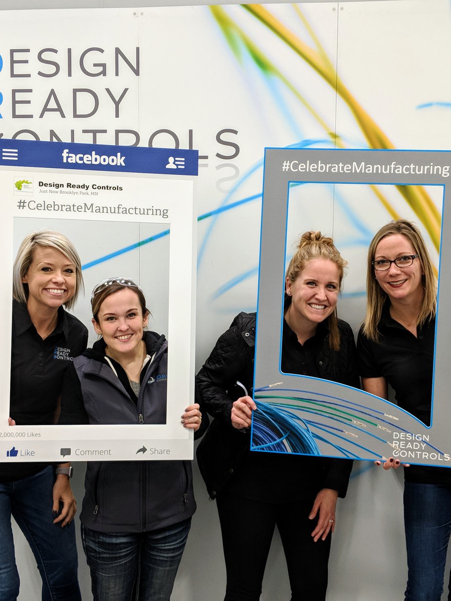 mntechassoc's tweet photo. What a great way to celebrate MN Manufacturing Week: @DRC_Controls invited HS students to tour their plant - and then have some fun. Thanks Design Ready Controls for being part of the #MnHighTech community and growing our #STEM workforce. https://t.co/l6Zl23Q92T