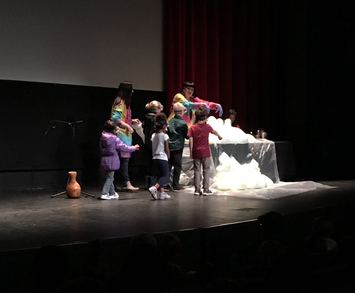 AHolstedt's tweet photo. #mmeslobos experienced immersive science at the Center for the Arts WILD Fest. Learned about #mountainlion pelts, #recycling, #visiblelight, & #elephanttoothpaste #adventuresinteaching https://t.co/QG7VTvlqSp