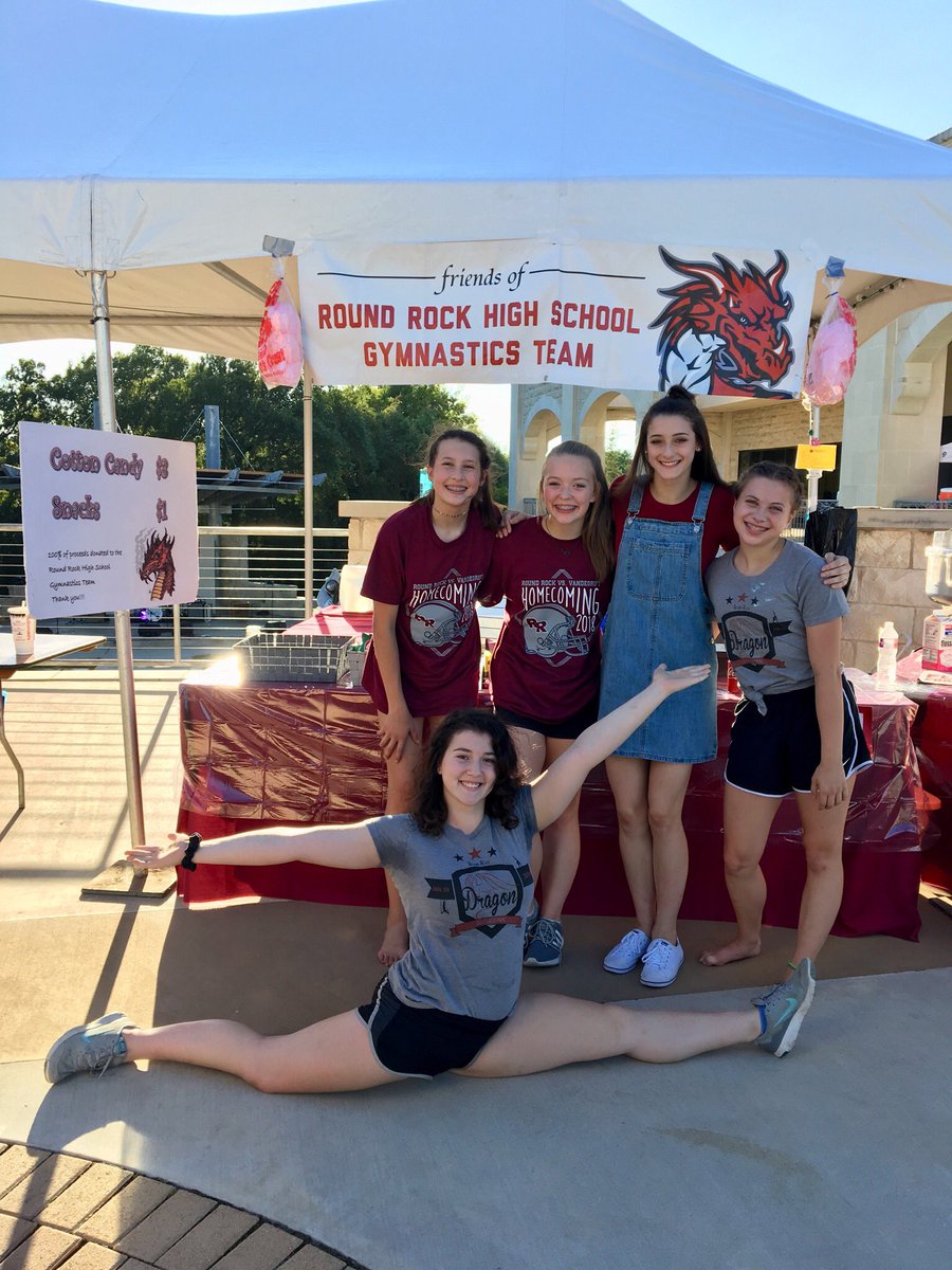 ShontelMays's tweet photo. Come support the @RoundRockISD  RRHS gymnastics team. We’re at the @roundrockarts  #chalkwalk with cotton candy, snacks, and the popular flips for tips! https://t.co/3mPgTNZY9J
