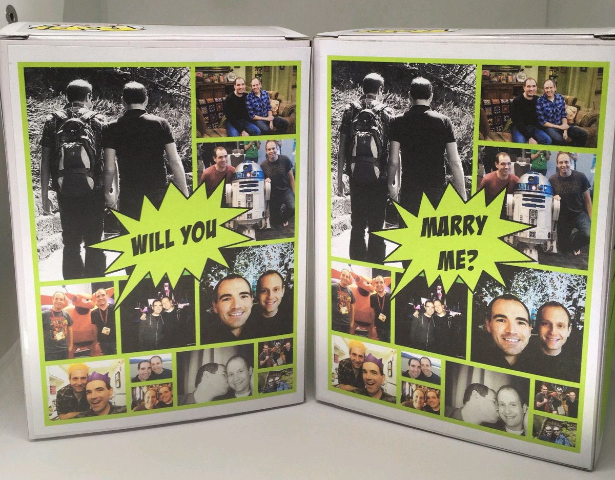 MovieMarshall's tweet image. 5 years ago today my life changed in the best way possible when I met @jmhatala. And today...he said YES! Thank you @OriginalFunko for letting us use your store and to @little_pop_work for creating the Pop figures. #FunkoPopProposal