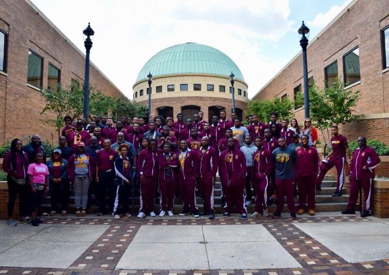 GO_MARAUDERS's tweet photo. While in Alabama, the @CentralState87 Marauders visited the Birmingham Civil Rights Museum #WEareCSU #centralstate #NCAAD2 https://t.co/lw3SjC6zjM