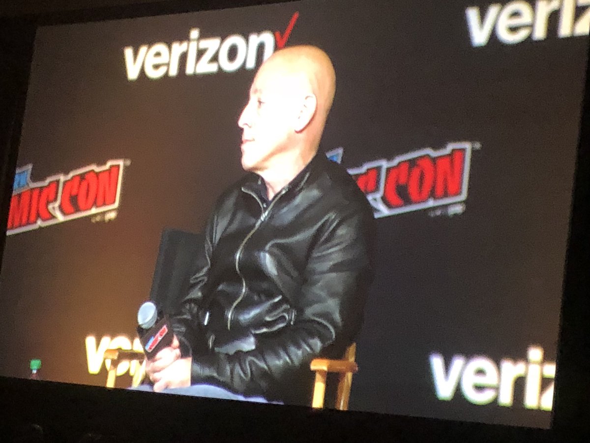 RobGeorge's tweet photo. At #DCAllStars panel, Brian Michael Bendis told amazing sweet story about how Walt Simonson changed his life as an 11 year-old (then) aspiring artist. Said Simonson spent time with his portfolio, stayed in touch over the years, offered tips, etc. #NYCC #NYCC18 https://t.co/Df3y6wL61X