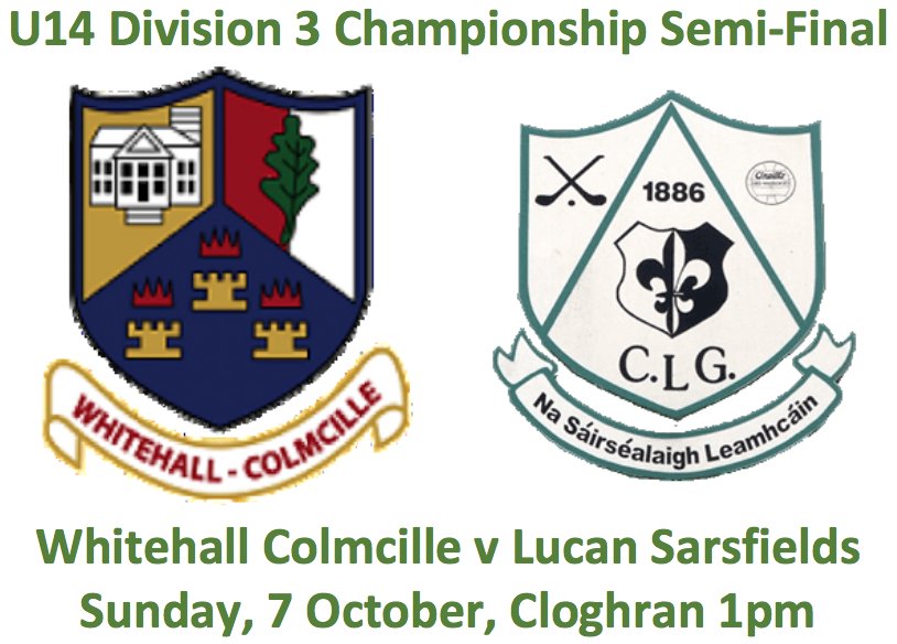 LucanLGF_PRO's tweet photo. Semi-Finals weekend and the @GAALucan Ladies Footballers in action on Sunday, at 1:30pm, U14A home to @CualaCLG and U14B away to @WColmcille and then at 4:30pm, U16A home to @KCrokesGAAClub and U16B home to @clgNaFianna. #SupportLucanSarsfields https://t.co/pXRup0zoyt