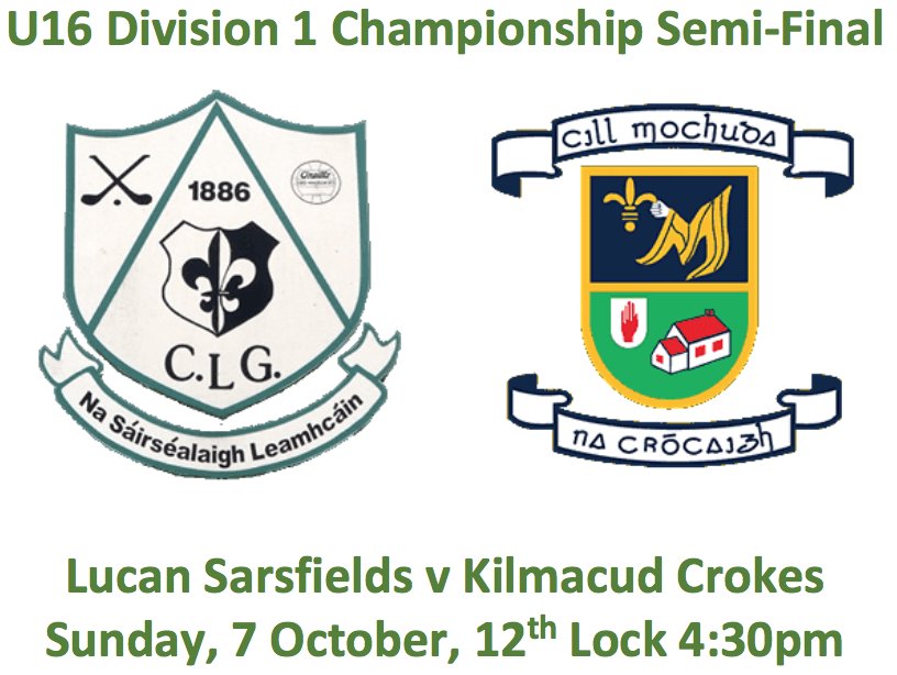 LucanLGF_PRO's tweet photo. Semi-Finals weekend and the @GAALucan Ladies Footballers in action on Sunday, at 1:30pm, U14A home to @CualaCLG and U14B away to @WColmcille and then at 4:30pm, U16A home to @KCrokesGAAClub and U16B home to @clgNaFianna. #SupportLucanSarsfields https://t.co/pXRup0zoyt