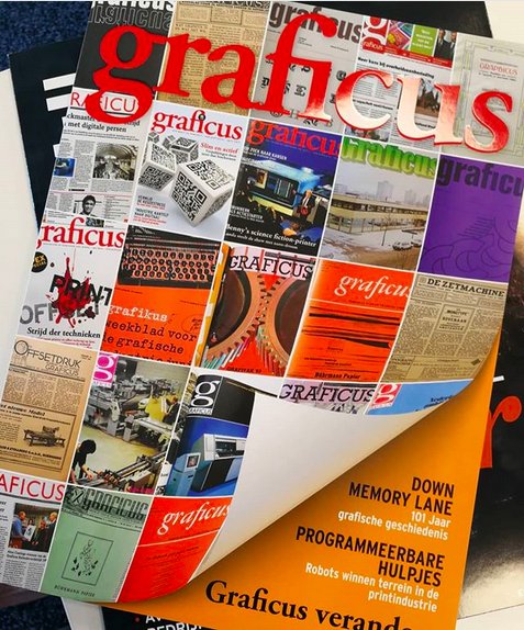 edboogaard's tweet photo. De dag die je wist dat ging komen... titel #graficus verdwijnt...
RT : "Na 101 jaar de allerlaatste @graficus . Een van de oudste vakbladen van Nederland gaat op in de nieuwe titel PrintMatters" #print #publishing #papier https://t.co/dYJiRE7XK3 https://t.co/bsSrl3lQxv