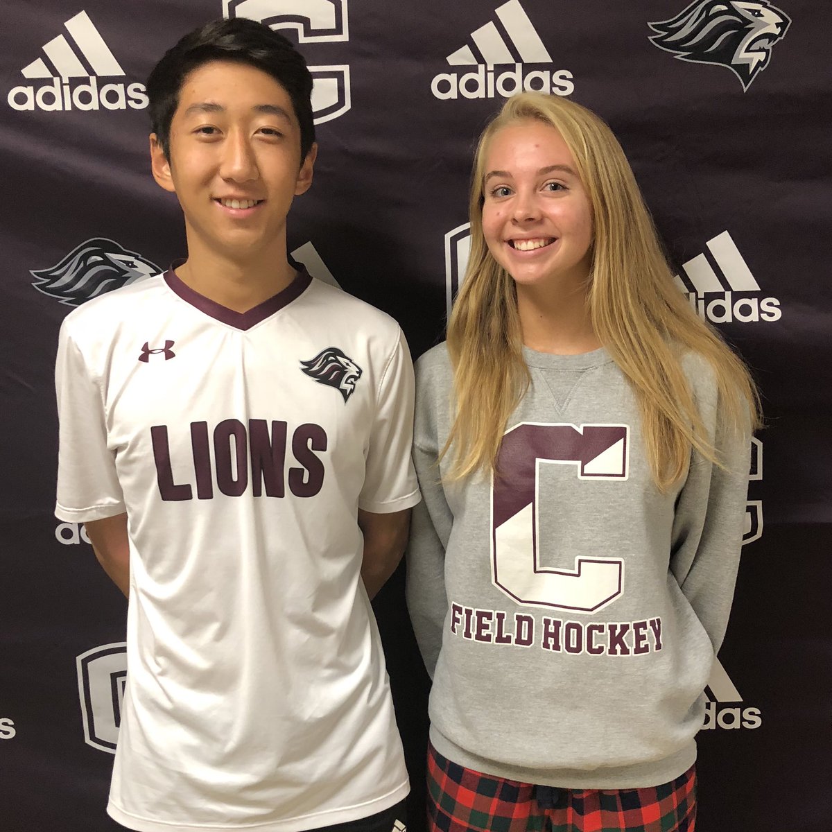 Congratulations to Seniors Ingrid Haywood - Sr Field Hockey Player and Evan Wang - Sr Soccer Player on being selected as CHS Student-Athletes of the Month!  <a href="/CHSBoysSoccer_/">CHS Boys Soccer</a> <a href="/ChsFH2018/">CHS Fhockey 2018</a>