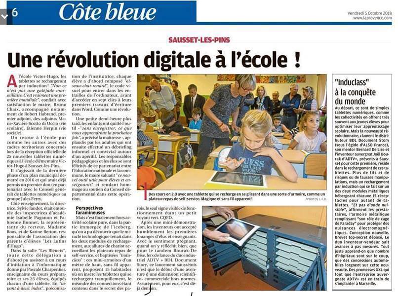 PascalLazerand's tweet image. Révolution Numérique à l’école Victor Hugo de Sausset les Pins (13).
Bonne nouvelle pour I2FORM qui s’est chargée de la préparation et de la configuration du matériel, de l’installation et du test sur site dans l’école, ainsi que de la formation des enseignants. #i2form