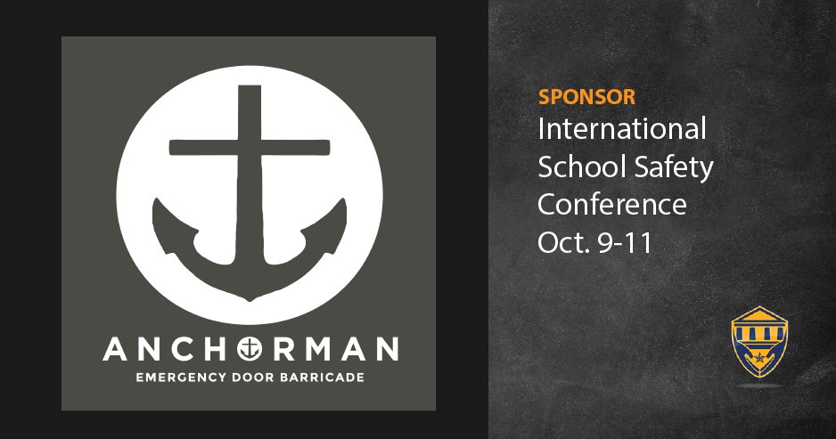 SchoolSafetyOps's tweet image. Let’s meet our sponsors: Anchorman @activecrisis Create a safe zone during a crisis. Activate with speed and simplicity. anchormaninc.com Conference Information: internationalschoolsafety.org #thankyou #schoolsafety #ISSI