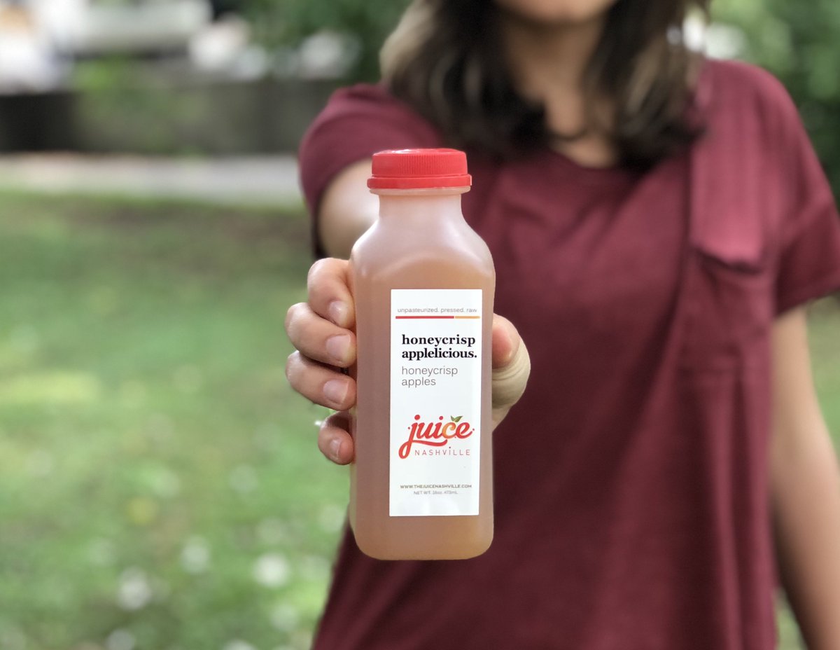 It's back! Your favorite fall flavor, "honeycrisp applelicious," has returned 🙌🏾 🍎 Get it tomorrow at Hendersonville Produce or the <a href="/franklinfarmers/">Tennessee Farmers</a> market, and you can start ordering it on Monday! #soooogood #fallflavor #juicenashville #nashvilletn