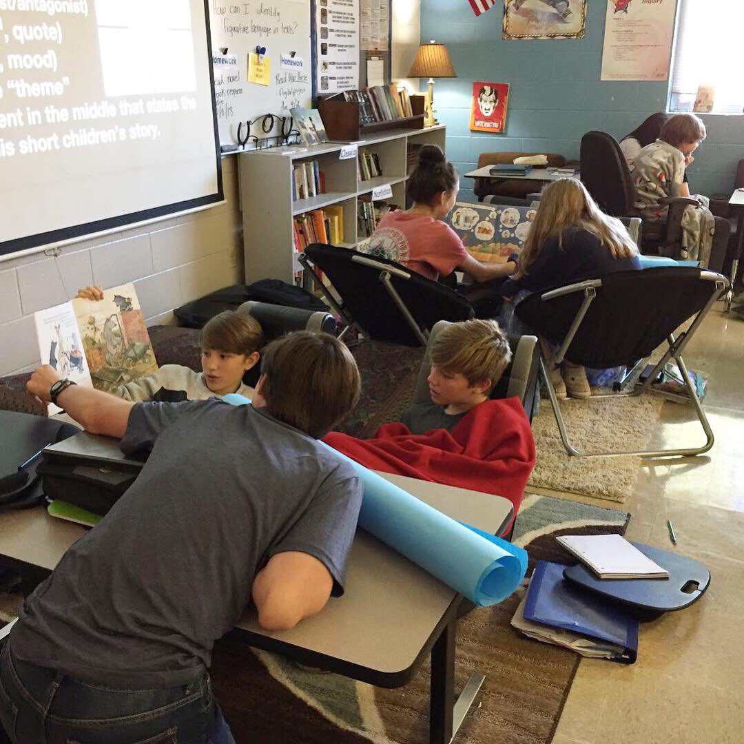 woodlandcolts's tweet photo. Ms. Dean’s ELA classes are using children’s books to analyze narrative elements. #elaclasses #smallgrouplearning #learningstrategies https://t.co/K5vaQeRv0k