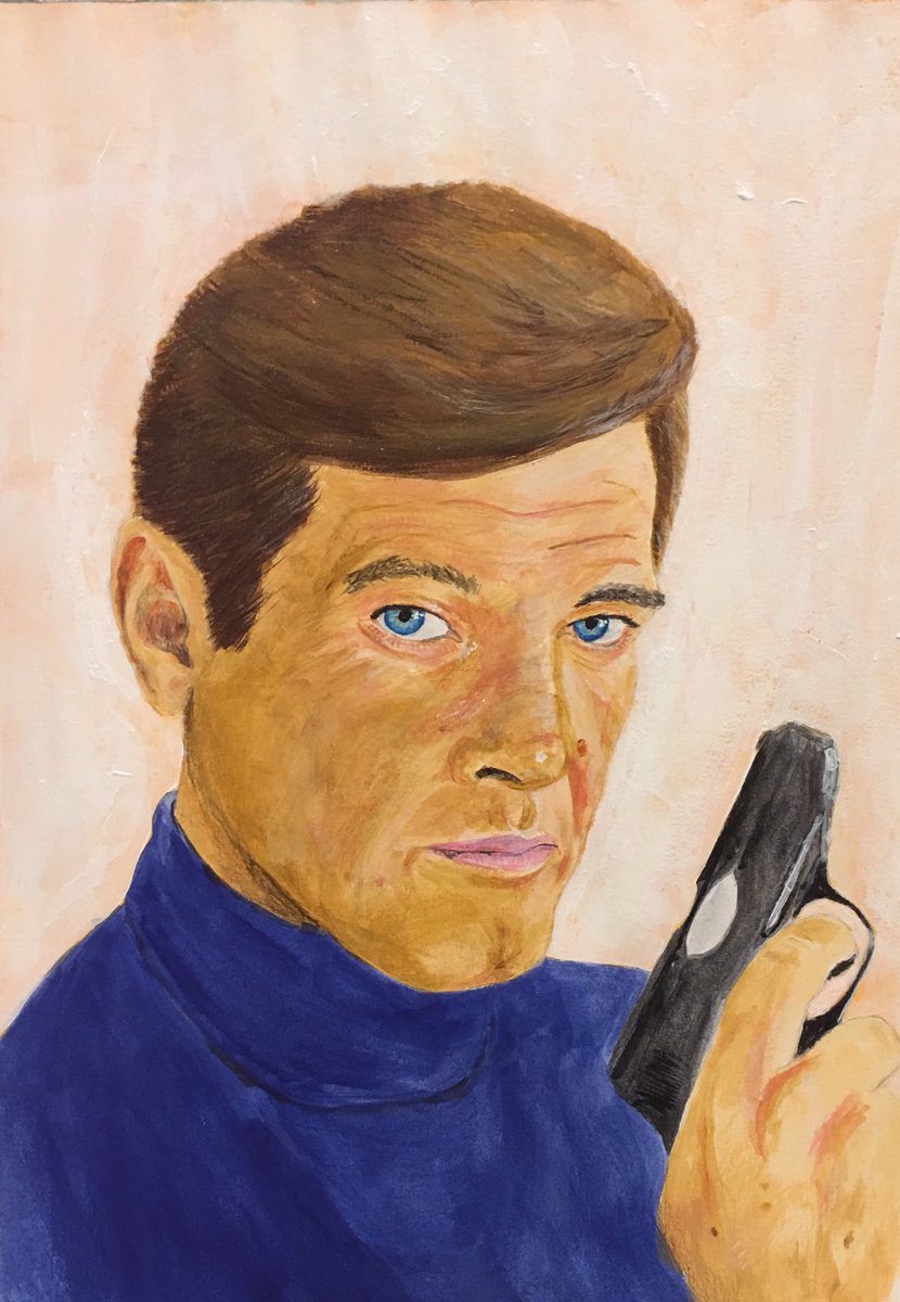 treg817's tweet image. #jamesbond #rogermoorefans #rogermoore007 #uk #british #film #q #mi5 #mi6 #seanconnery #pinewood #art #artistsontwitter #painting #acrylic #portrait #original #retro #octopussy #nicnac #goldengun #scaramanga #moonraker #jaws #thesaint #simontemplar  #cardiff #wales
