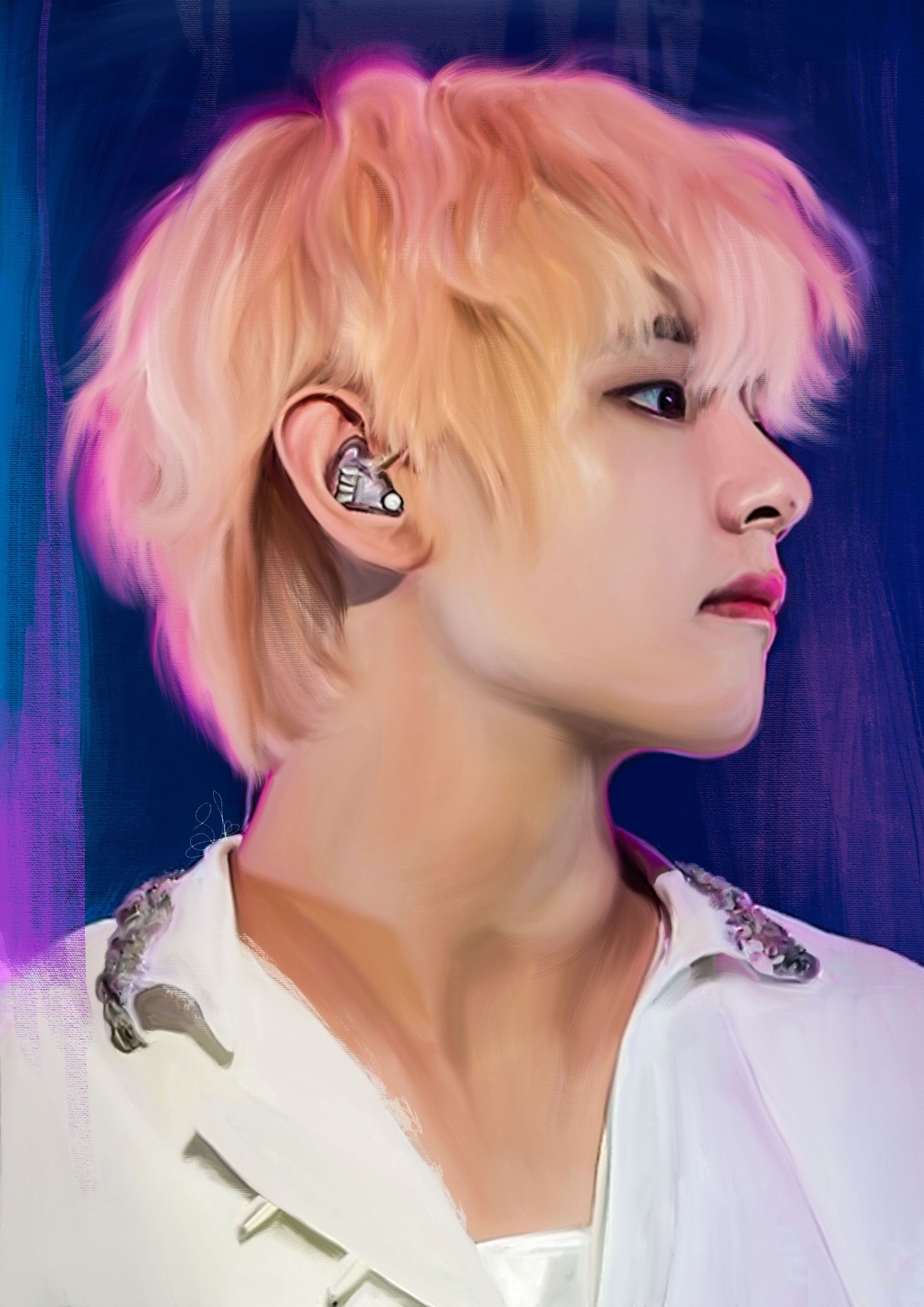 Flynns.Drawings on Twitter: "Taehyung fan art #bts #btsfanart #