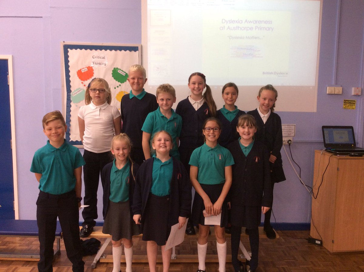 AusLexiconClub's tweet photo. The Lexicon Club presented an assembly in celebration of Dyslexia Awareness Week. @austhorpeschool https://t.co/sbYXT1gVii