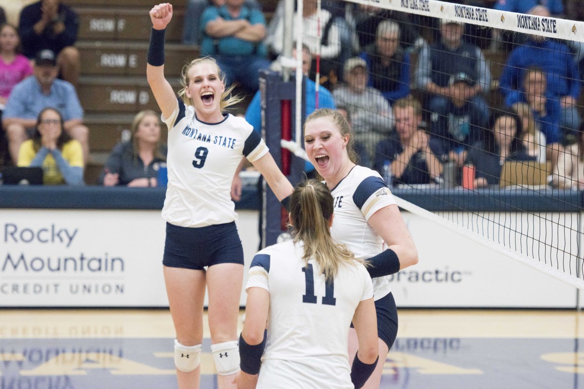 MSUBobcats's tweet photo. It's @montanastate Homecoming Week starting on Monday and we've got 🏈🏐 on the 🗓!

@MSUBobcatsVB hosts #BigSkyVB matches on Thursday and Saturday night.

@MSUBobcatsFB kicks off against @VandalFootball at 2 pm on Saturday.

#GoCatsGo https://t.co/duD1sVgQKV