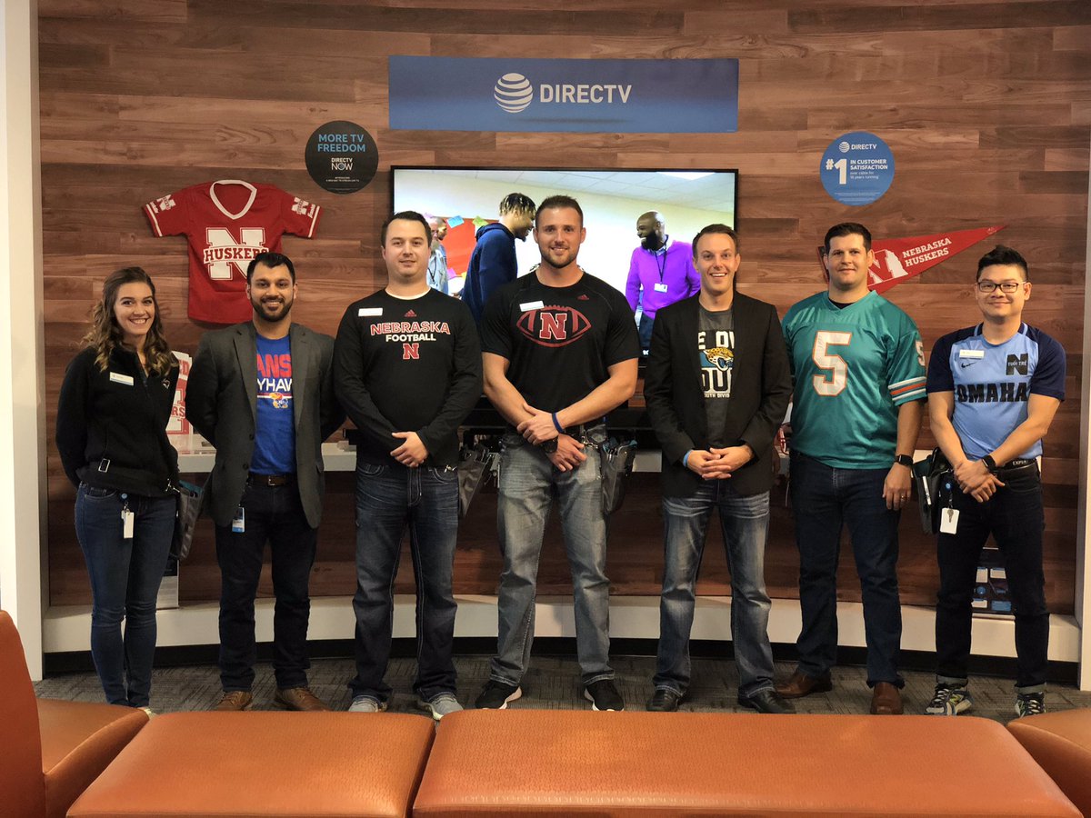 kobyatwork's tweet photo. The team is geared up with our Favorite teams sports gear on. We are celebrating customer service week here in Omaha. #KeepWorkFun #CentralRegionCSW #POWERCENTRAL #CSWICanHelp @BrianWest_NP @bpeterson407 @TurnerKenney @AaronATT1 @sim_att https://t.co/fPtZyjkG2Q