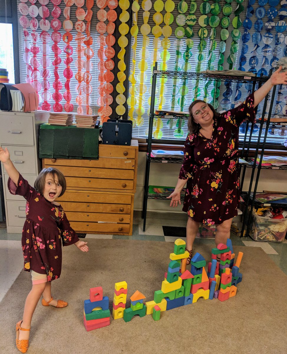 After school block building with my twin!