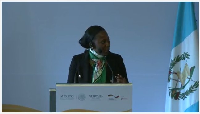 SP_Gateway's tweet image. One of the key messages Lindiwe Nkuna will take home from #SocialProtectionWeekMx is that governments should partner not only with the private sector, but with civil society as well. In addition, we could learn that poverty is multidimensional. #SPorgLivestream #GlobalAlliancesSP