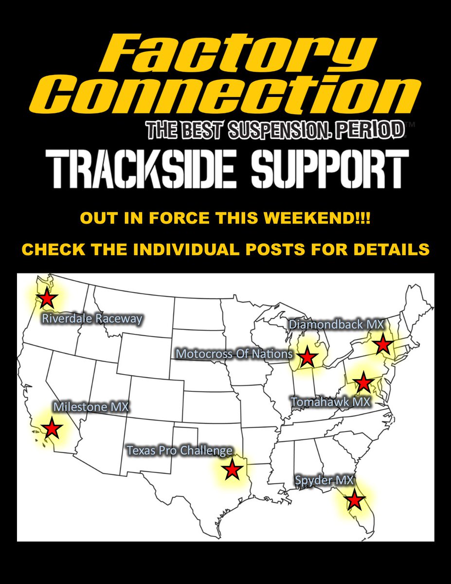 Trackside Support is ON this weekend October 6 & 7!!!