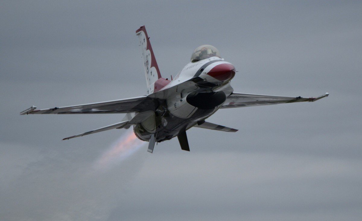 We have enjoyed seeing <a href="/AFThunderbirds/">Thunderbirds</a> practice today ahead of this weekend's performance at Air Show Baltimore. You can also see the Thunderbirds here at Martin State Airport (before and after their performance) during our Open House tomorrow and Sunday. <a href="/MDfleetweek/">Maryland Fleet Week & Flyover Baltimore</a>