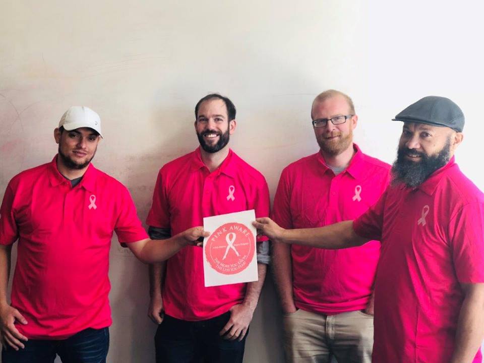 In honor of Breast Cancer Awareness Month, the Entic team gathered to honor all those whose lives are affected by breast cancer. We come together in our pink shirts to show our team compassion &amp; to continue the message that early detection saves lives. #BreastCancerAwareness