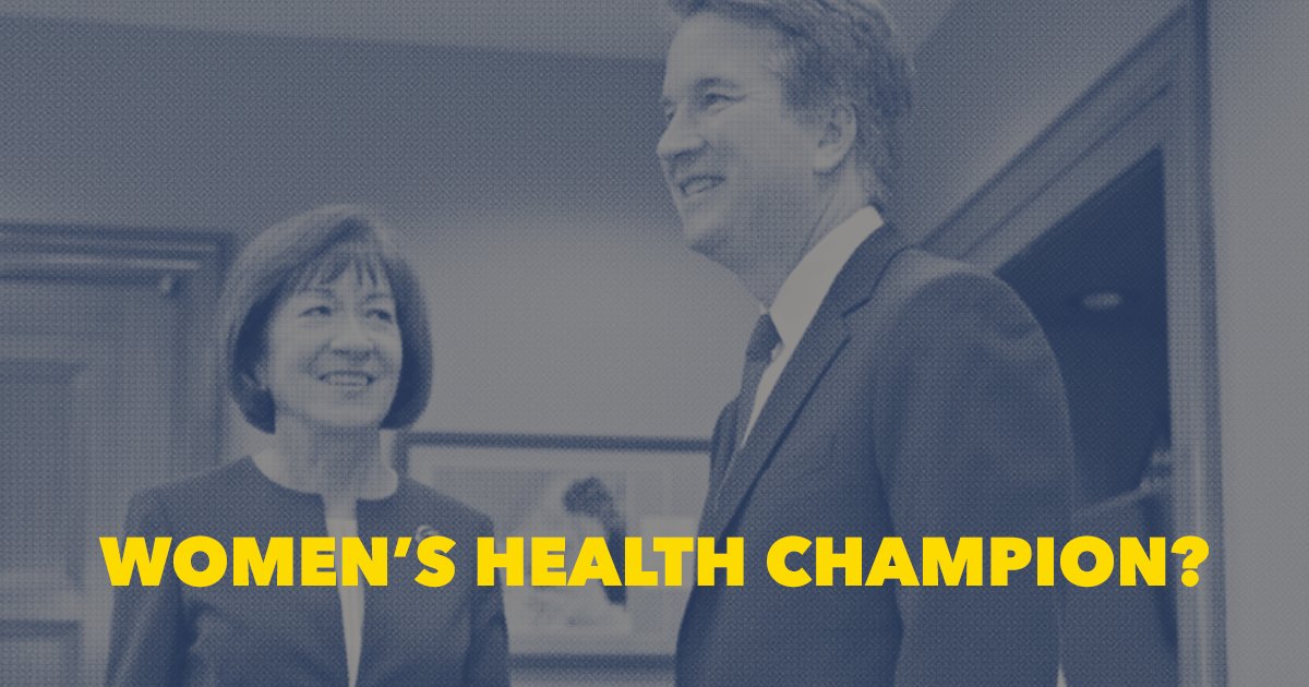 Planned Parenthood Action (@ppact) on Twitter photo This isn’t just another vote. <a href="/SenatorCollins/">Sen. Susan Collins</a> has made it clear that she can no longer call herself a women’s rights champion. She has sided with those who disbelieved, disrespected, and even mocked survivors.
We deserve better. Women won't forget. This isn’t just another vote. <a href="/SenatorCollins/">Sen. Susan Collins</a> has made it clear that she can no longer call herself a women’s rights champion. She has sided with those who disbelieved, disrespected, and even mocked survivors.
We deserve better. Women won't forget.
